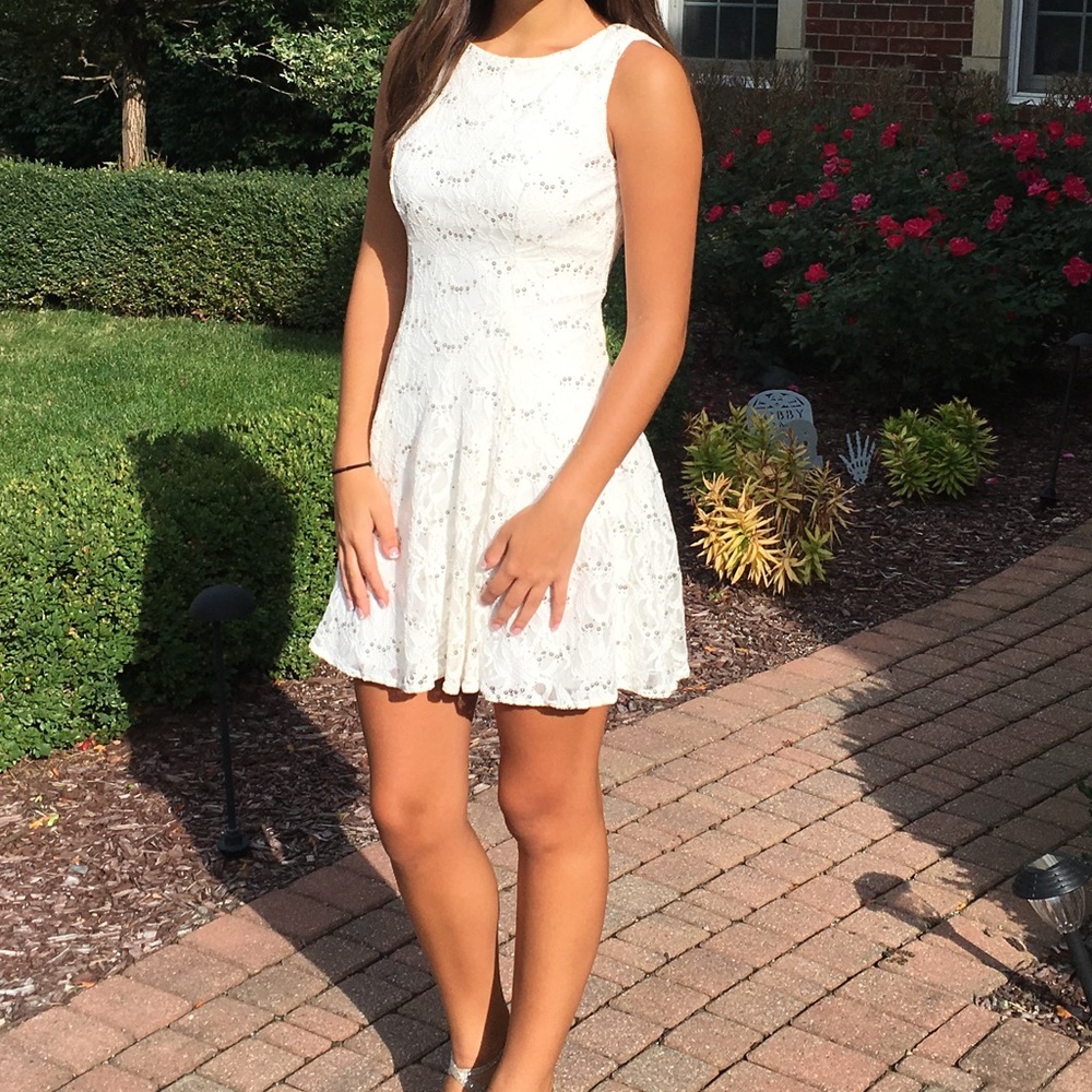 Camille La Vie Lace and Sequin Dress